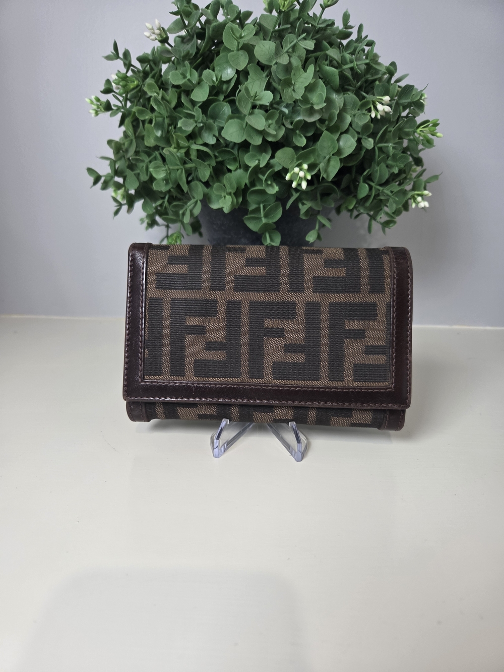 Vintage Fendi Zucca monogram wallet / COA Included